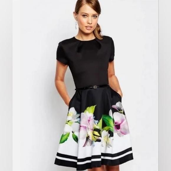 Ted Baker Dresses & Skirts - Ted Baker Vidaa Forget-Me-Not Skater Dress. Like new. See description!